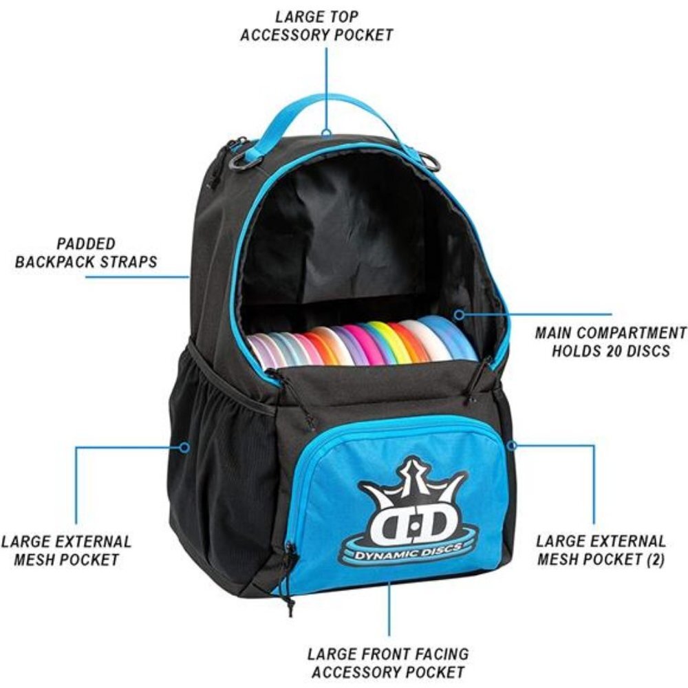 Dynamic Discs  Golf Backpack | Frisbee Disc Golf Bag with 17+ Disc Capacity